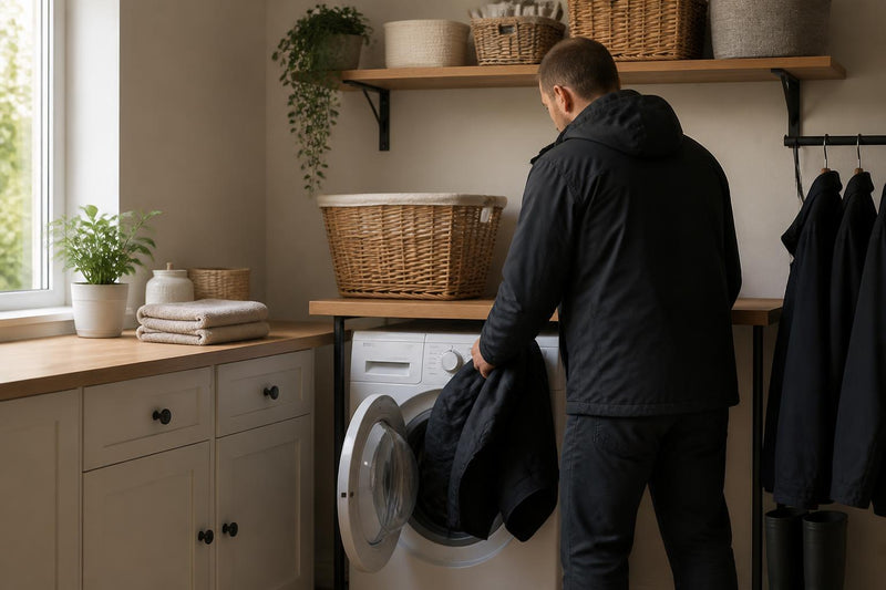 Can you machine wash a waterproof work jacket safely?