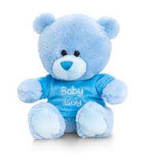 Keel Toys 14cm Nursery Pipp The Bear With T-Shirt - Blue