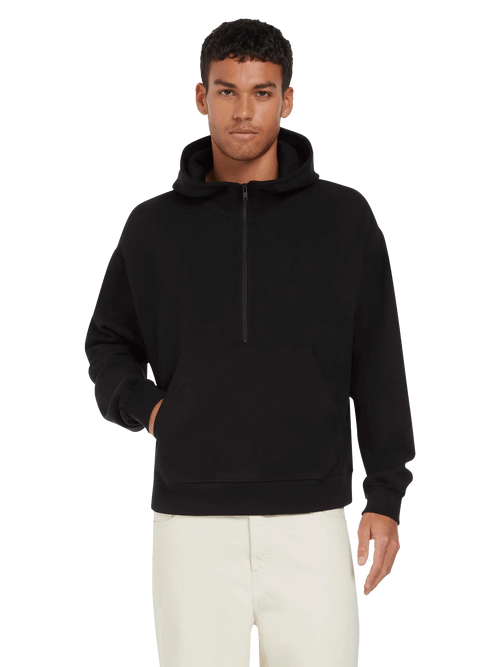 Organic Half Zip Hoodie: Unisex