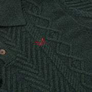 Crew Clothing Company Cable Knit Button Neck Jumper
