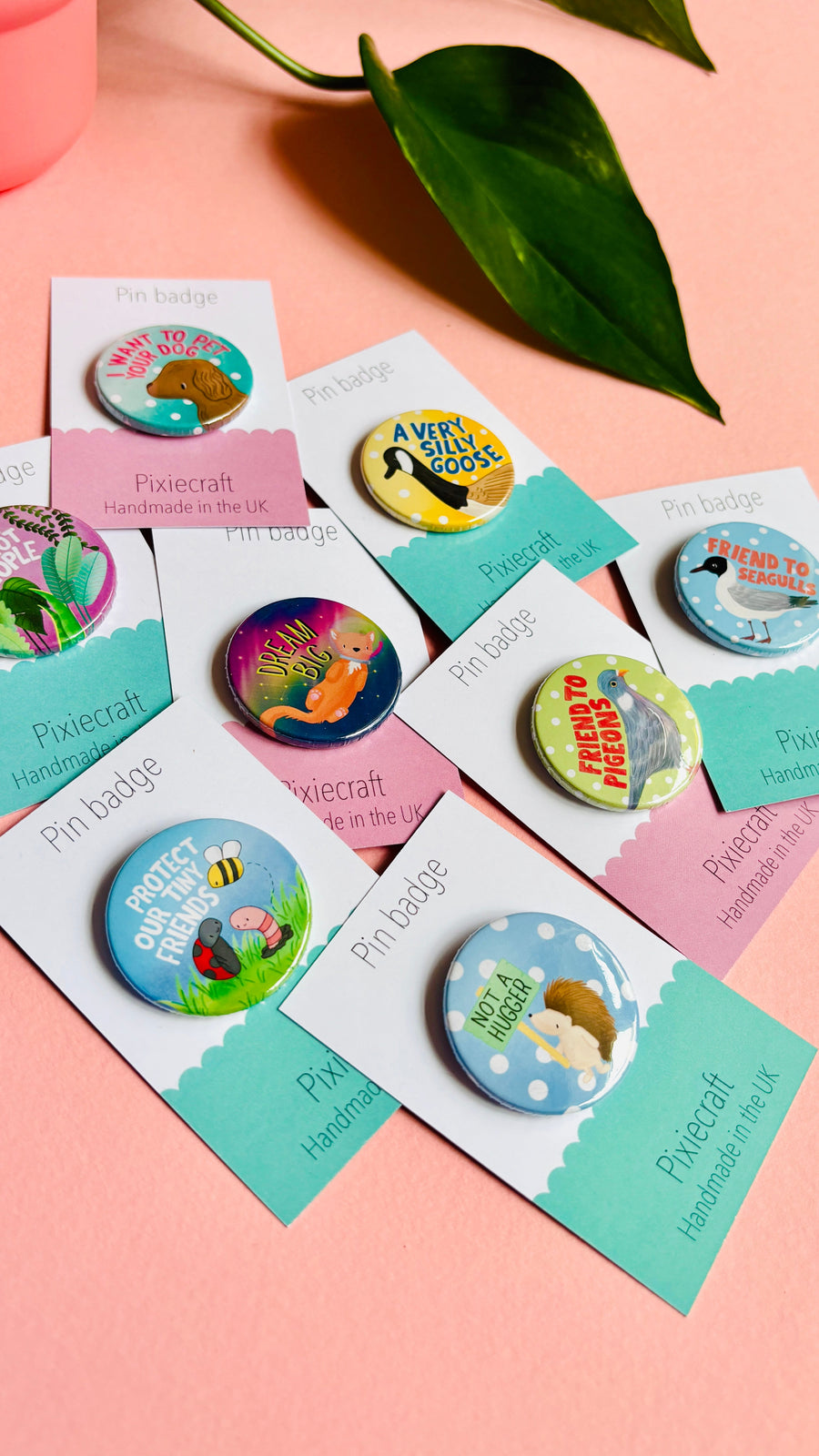 Best Teacher Gift- Handmade Pin Badge or Magnet
