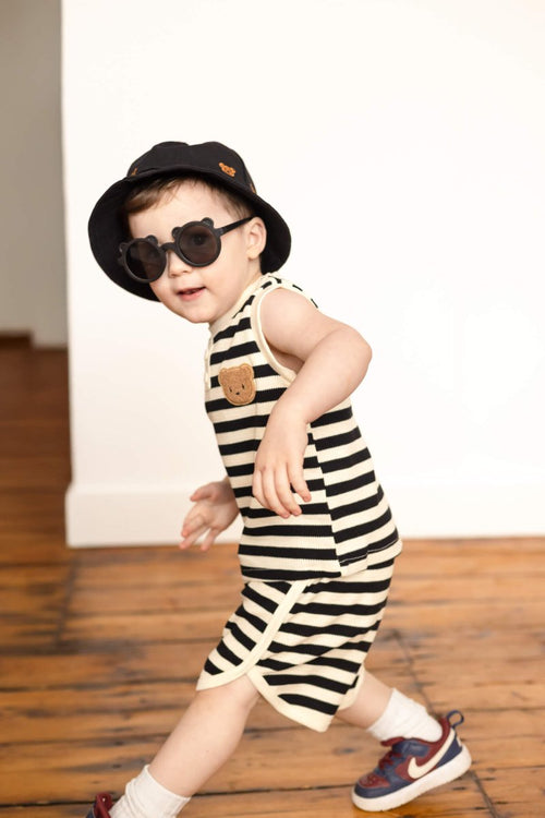 The Bear Beach Stripe Shorts & T-Shirt