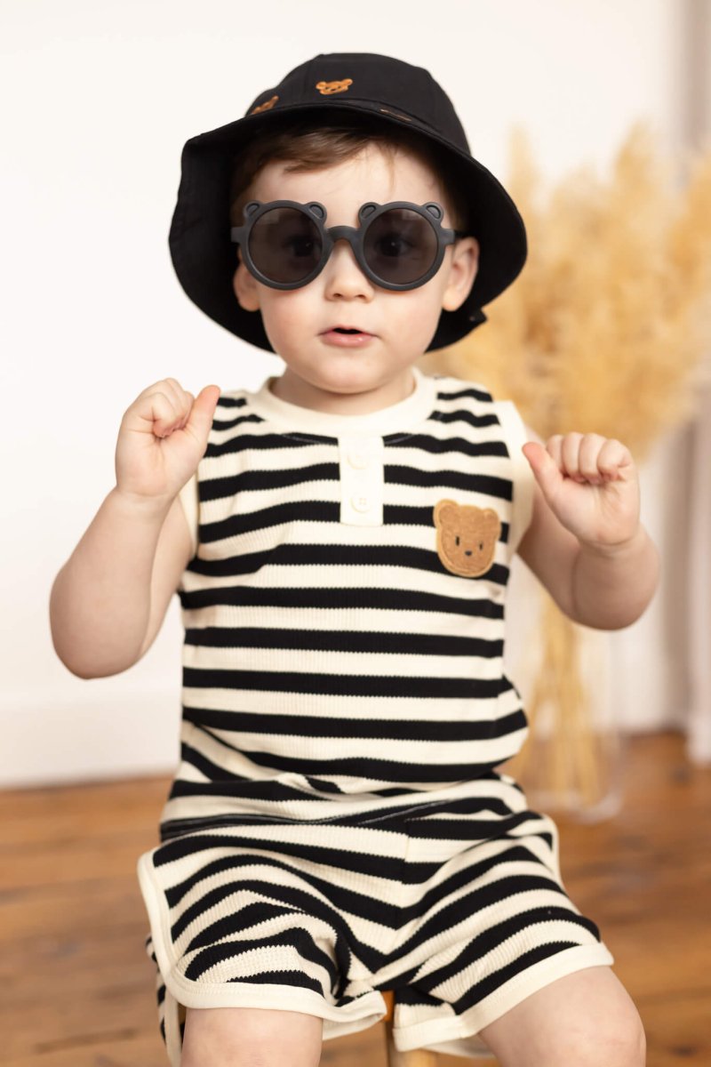 The Bear Beach Stripe Shorts & T-Shirt