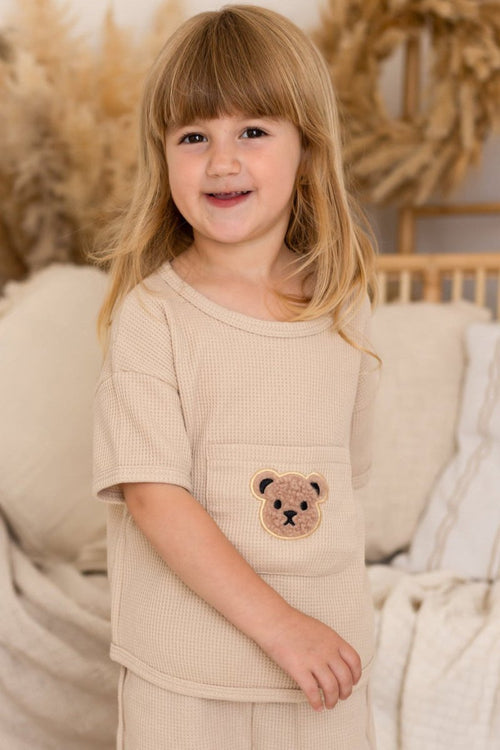 Waffle Bear 2 Piece T-Shirt & Shorts Set