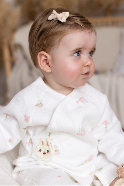 The Snuggle Bun Boucle Wrap Baby Grow Romper