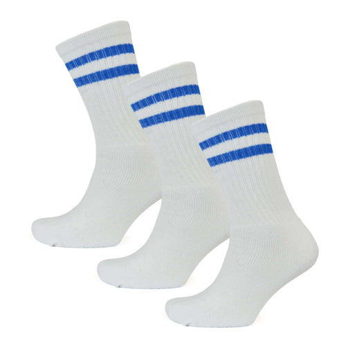 Sock Stack Mens Cotton Rich Striped Sport Socks UK 6-11 Moisture Wicking Reinforced