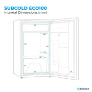 Subcold Eco100 LED Under Counter Fridge