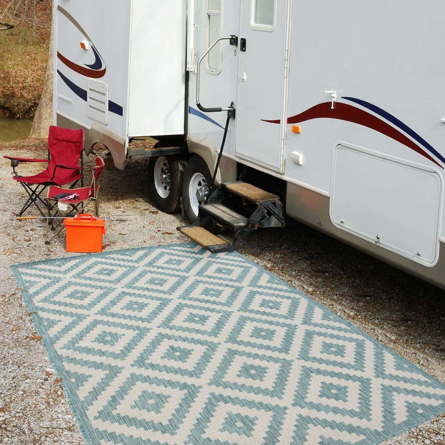 Ecology Outdoor Rug Aqua | 100AQ