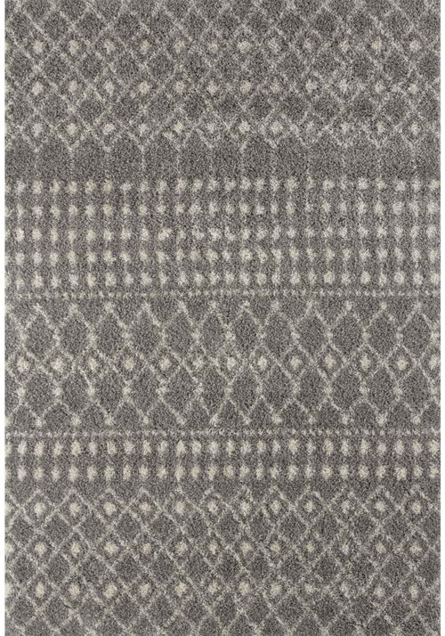 Moroccan Grey Shaggy Rug | 1010