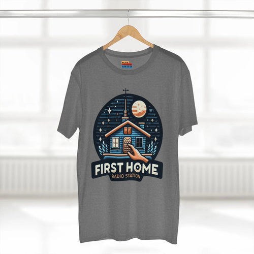 First Home Radio Station Graphic Tee - Celebrate Unity and Nostalgia