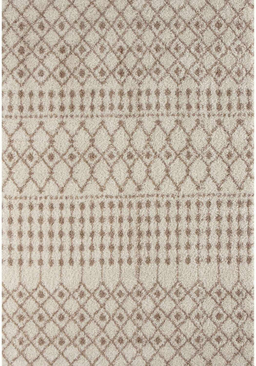 Moroccan Ivory Beige Shaggy Rug | 1030