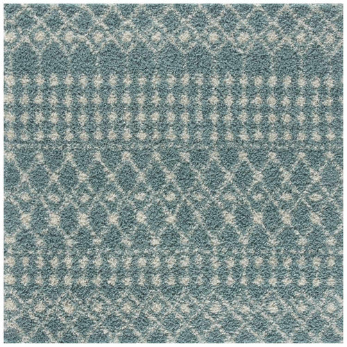 Moroccan Duck Egg Blue Shaggy Rug | 1050