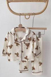 Cozy Bear Pyjamas - PJ Set 100% Cotton