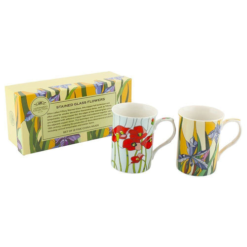 Leonardo LP92366A Stained Glass "Flower" Mug, Set