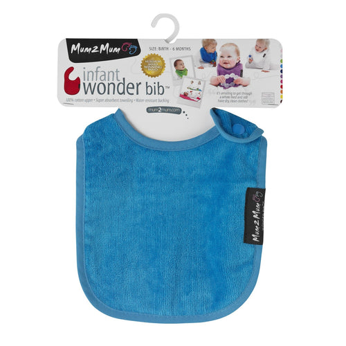 Mum 2 Mum Infant Wonder Bib - Teal Blue