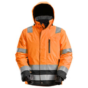 Snickers 1132 AllroundWork, Hi-Vis Class 3 Waterproof Insulated Jacket