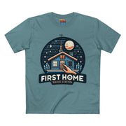 First Home Radio Station Graphic Tee - Celebrate Unity and Nostalgia