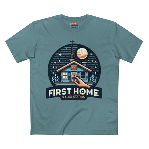 First Home Radio Station Graphic Tee - Celebrate Unity and Nostalgia