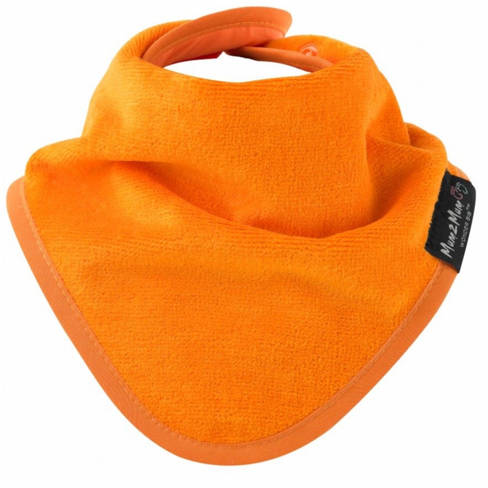 Mum 2 Mum Bandana Style Wonder Bib - Orange