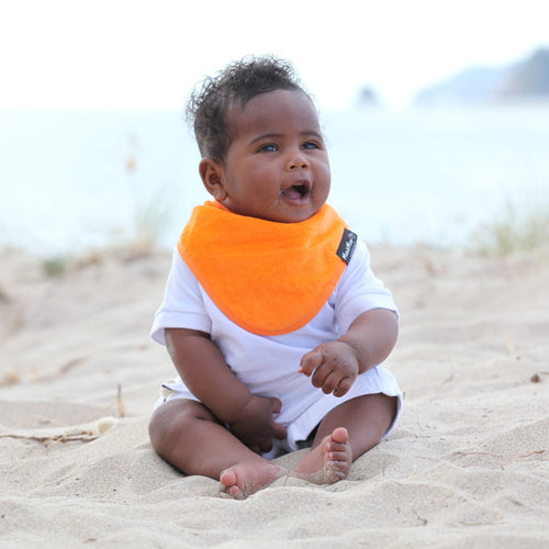 Mum 2 Mum Bandana Style Wonder Bib - Orange
