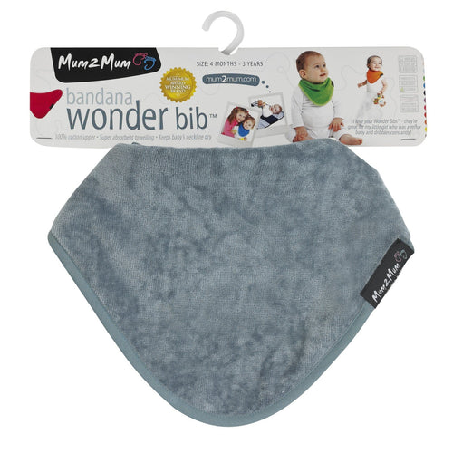 Mum 2 Mum Bandana Style Wonder Bib - Grey