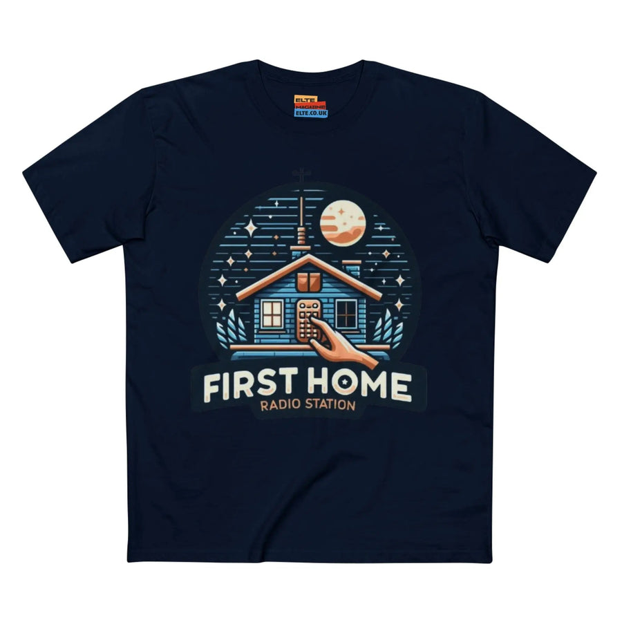 First Home Radio Station Graphic Tee - Celebrate Unity and Nostalgia