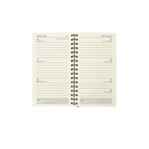 2026-2027 - Mid Year 13 Month Pocket Week-to-View Diary Refill Insert - Collins Debden Elite Range