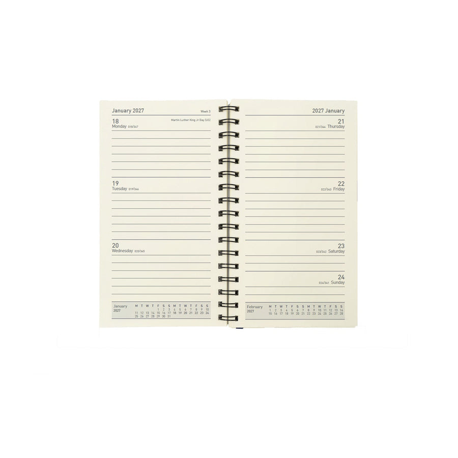 2026-2027 - Mid Year 13 Month Pocket Week-to-View Diary Refill Insert - Collins Debden Elite Range