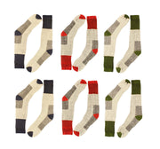 Sock Stack Men's Merino Wool Thermal Work Boot Socks 12 Pack Reinforced Heel And Toe