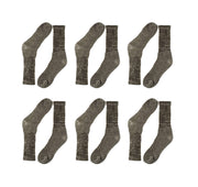 Sock Stack Men's Merino Wool Thermal Work Boot Socks 12 Pack Reinforced Heel And Toe
