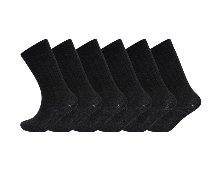 Sock Stack Men's Merino Wool Thermal Work Boot Socks 12 Pack Reinforced Heel And Toe
