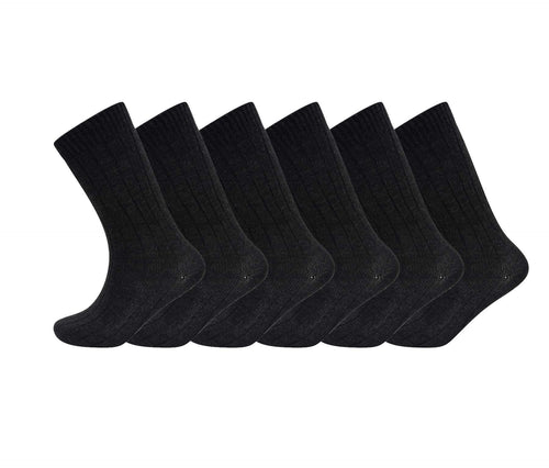 Sock Stack Men's Merino Wool Thermal Work Boot Socks 12 Pack Reinforced Heel And Toe