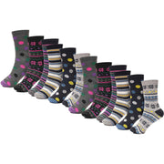 Heatwave Thermalwear Womens Thermal Socks 12 Pack 2.3 Tog Extra Warm Work Boots Outdoor