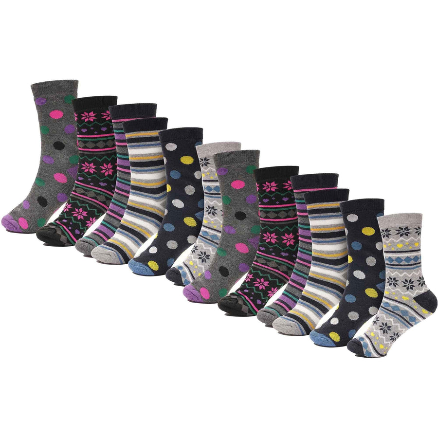 Heatwave Thermalwear Womens Thermal Socks 12 Pack 2.3 Tog Extra Warm Work Boots Outdoor