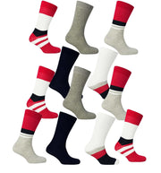 Sock Stack Men's Colourful Heel Toe Black Argyle Diamond Socks Cotton Rich Comfort Fit