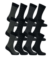 Sock Stack Men's Colourful Heel Toe Black Argyle Diamond Socks Cotton Rich Comfort Fit