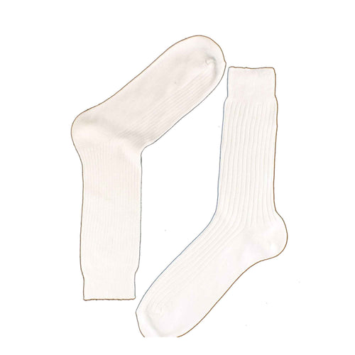 Sock Stack Men's 12 Pairs Seamless Toe Dress Socks 100% Cotton Ribbed Moisture-Wicking