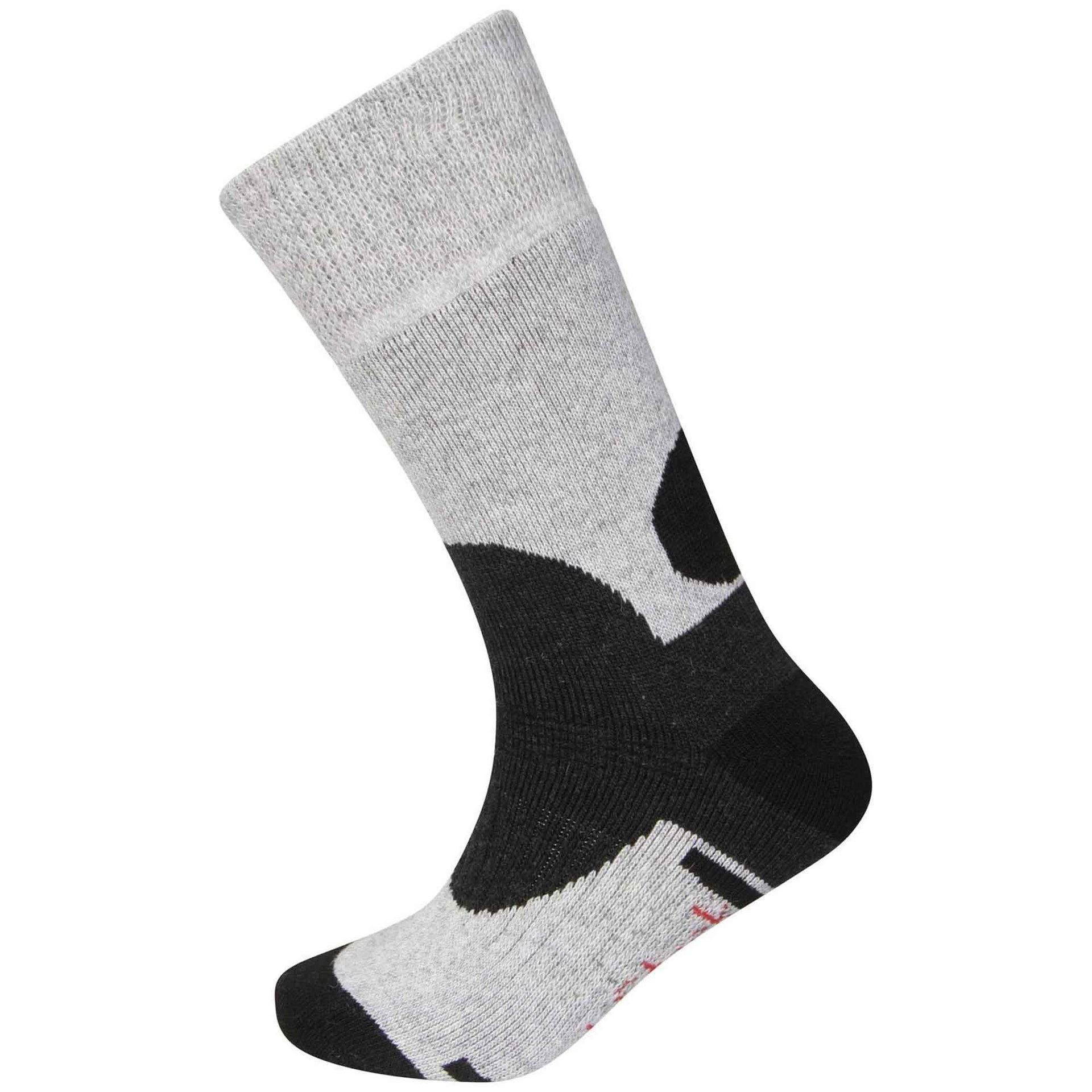 Sock Stack Men's Wool Hiking Work Boot Socks 12 Pairs Padded Sole Reinforced Heel