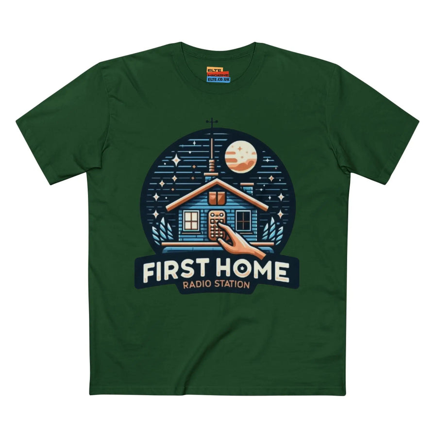 First Home Radio Station Graphic Tee - Celebrate Unity and Nostalgia