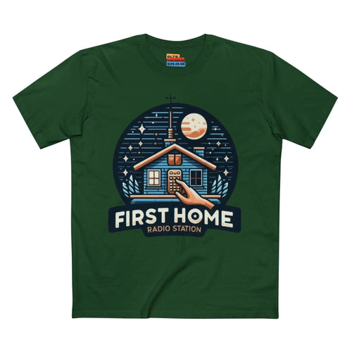 First Home Radio Station Graphic Tee - Celebrate Unity and Nostalgia