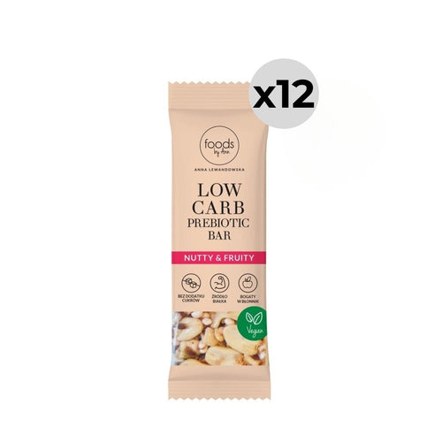 Low Carb Prebiotic Bar -  Nutty & Fruity 35g
