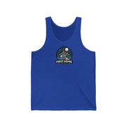 Cozy Unisex Tank Top with 'First Home Radio' Design, Summer Beachwear, Housewarming Gift, Casual Summer Top, Perfect for New Homeowners