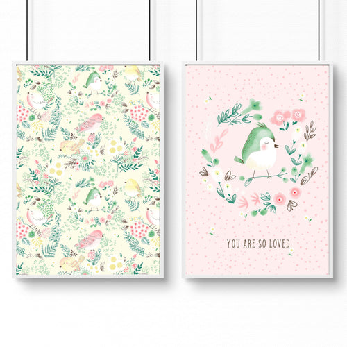 Nursery wall art decor | set of 2 wall art prints