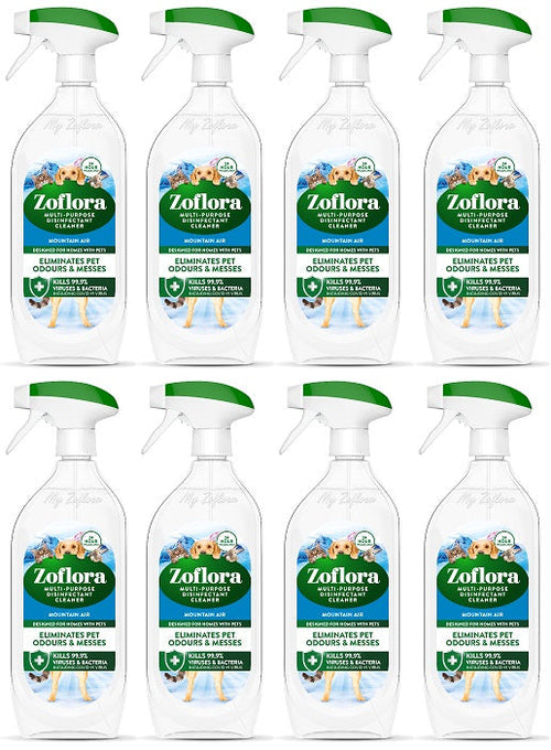 8 x Zoflora Multi Purpose Cleaner Mountain Air - 800ML