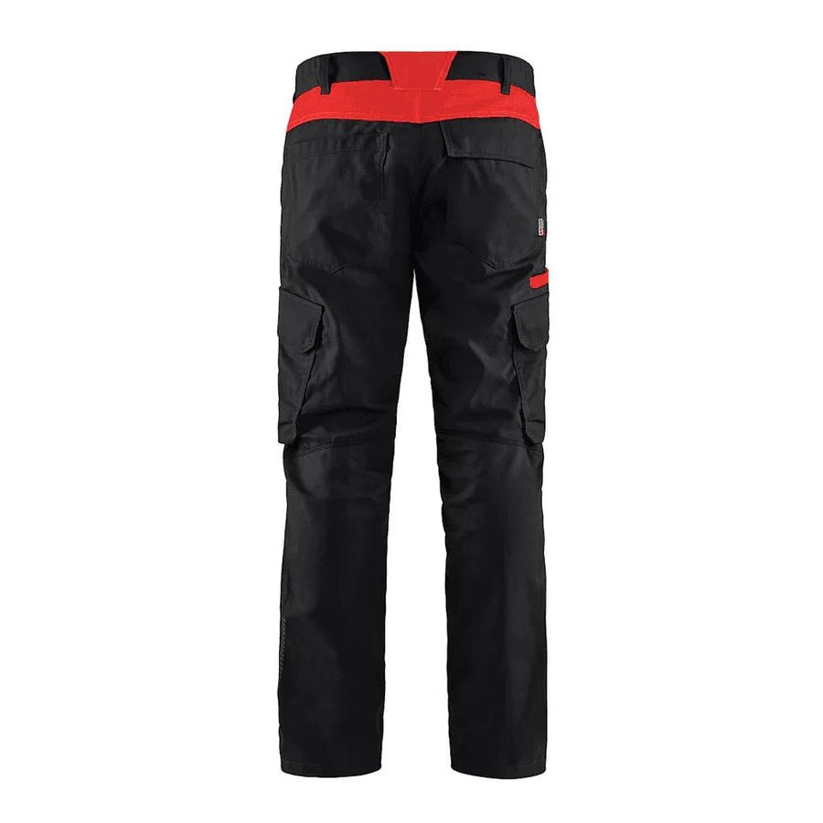 Blaklader 1444 Industry Stretch Trouser Black/Red