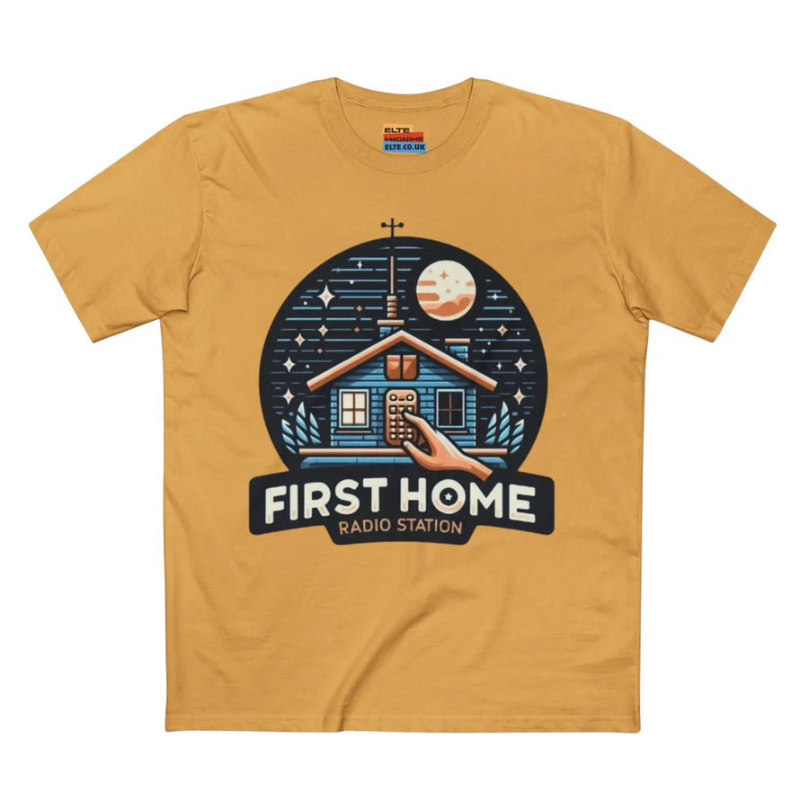 First Home Radio Station Graphic Tee - Celebrate Unity and Nostalgia