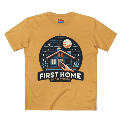First Home Radio Station Graphic Tee - Celebrate Unity and Nostalgia