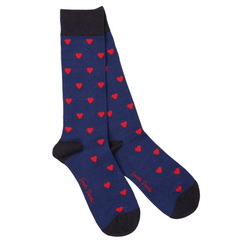 Love Heart Sock Box - 3 Pairs of Bamboo Socks (His)