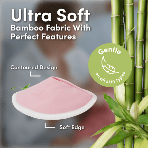 Multi Colour Bamboo Breast Pads - 14 Pack