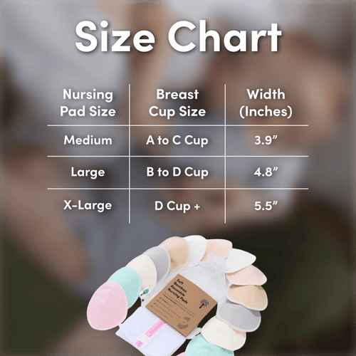 Multi Colour Bamboo Breast Pads - 14 Pack